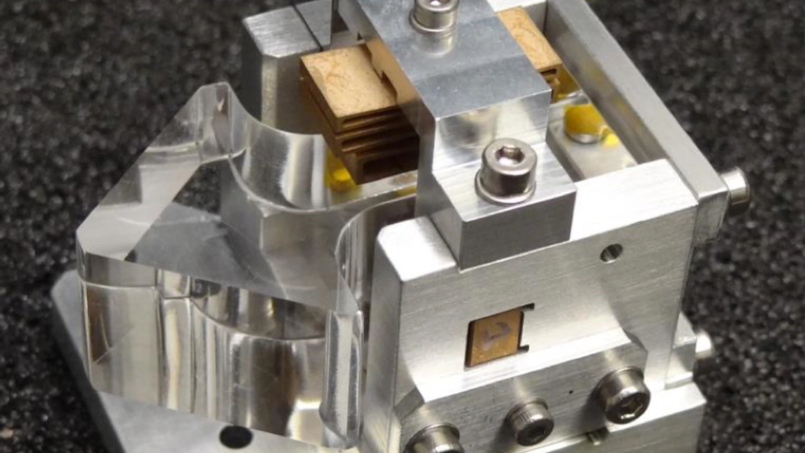 ESA image of the prism inside Ariel’s AIRS infrared spectrometer