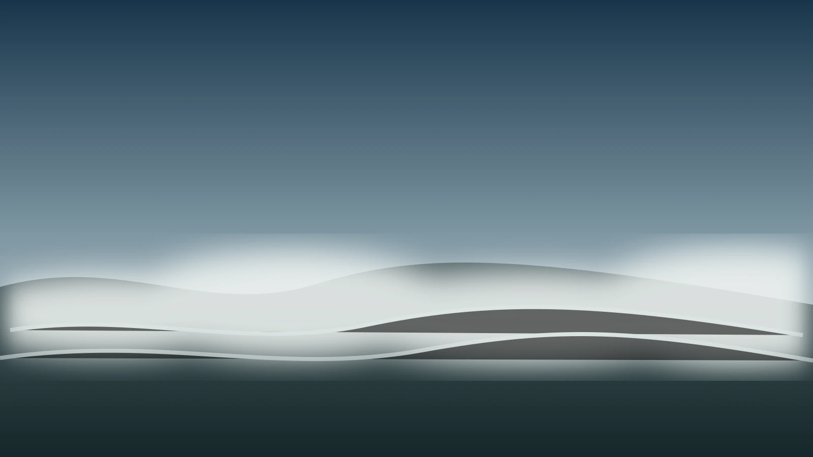 Original editorial illustration of a shallow layer of fog drifting above dark ground beneath a pale sky; it represents a mechanism, not a photographed location or forecast